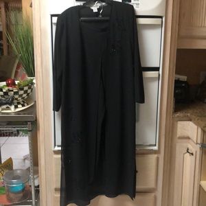 2 pc black evening wear outfit